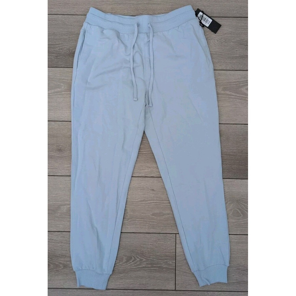 NWT Savvi Joggers Womens Size M Light‎ Blue Mila Athletic Soft Pockets